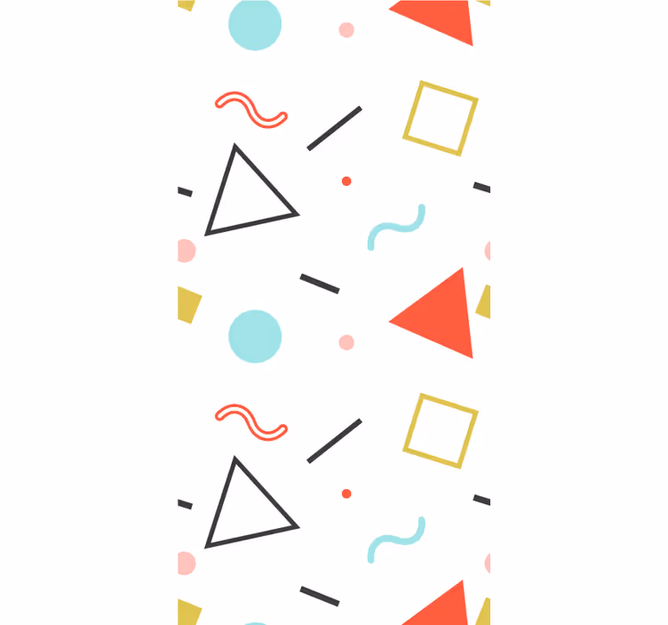 Store enrouleur moderne formes géométriques minimalistes - TenStickers