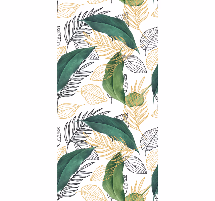 Store enrouleur fleurs et plantes feuillage luxuriant - TenStickers