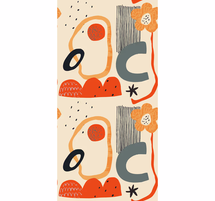 Store enrouleur autres composition florale abstraite - TenStickers