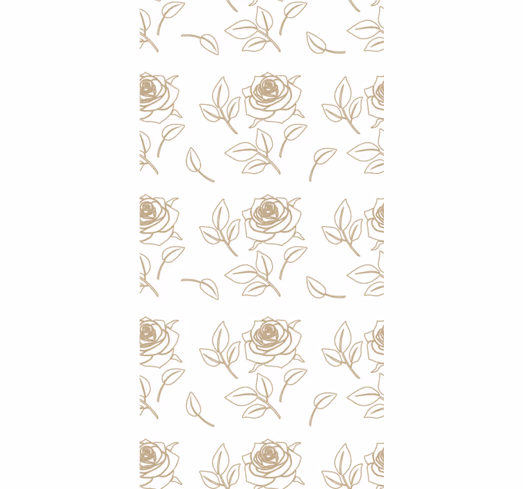 Store enrouleur fleurs et plantes motif de rose délicat - TenStickers