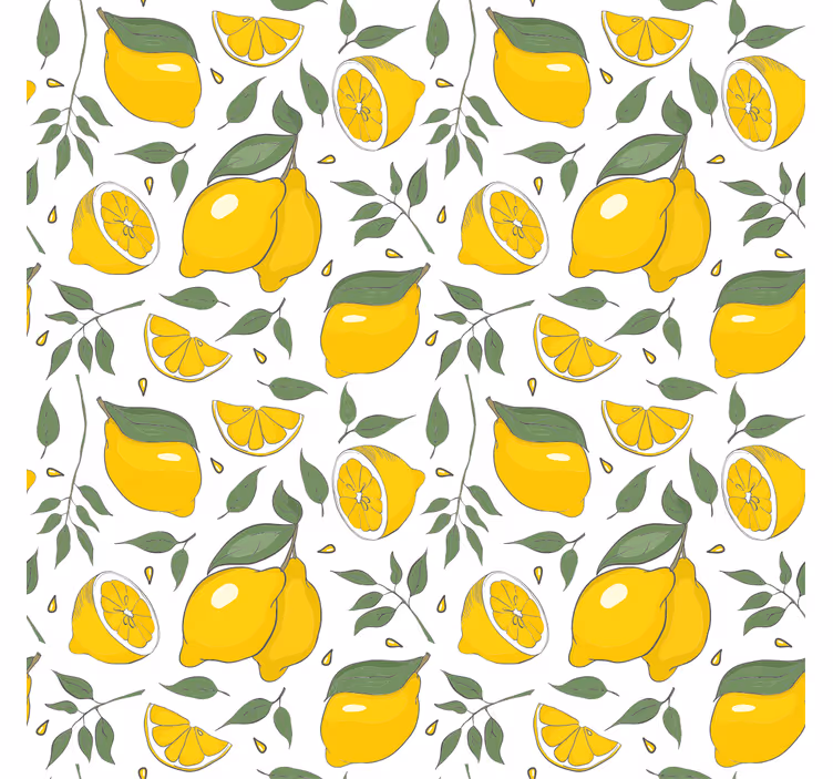 Store enrouleur fruits et légumes citrons et tranches - TenStickers