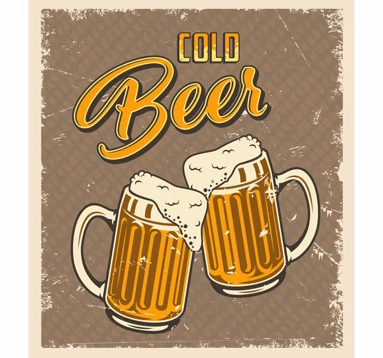 Store enrouleur sport chopes à bière froides - TenStickers