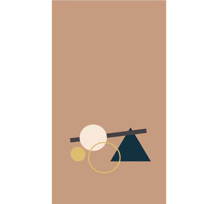 Store enrouleur moderne équilibre des formes géométriques - TenStickers