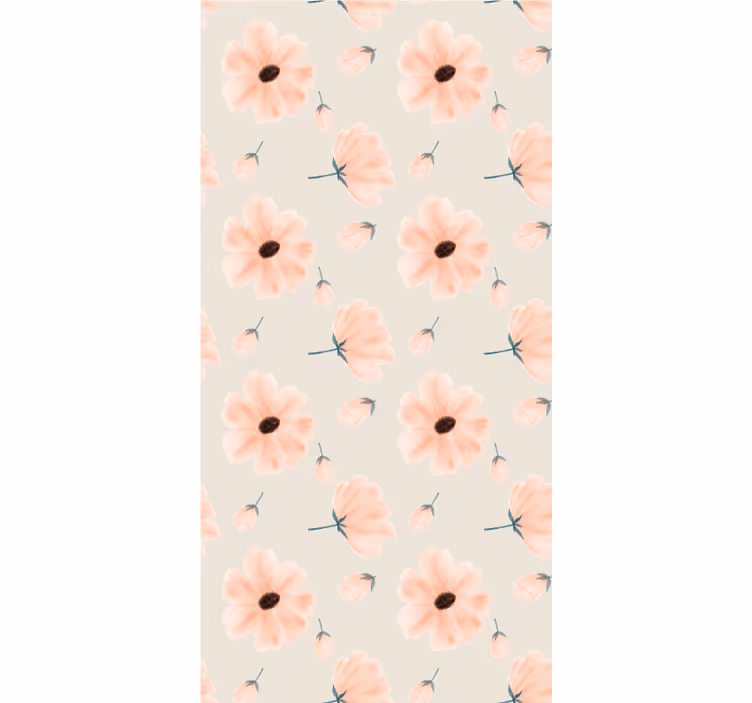 Store enrouleur fleurs et plantes motif floral pastel - TenStickers