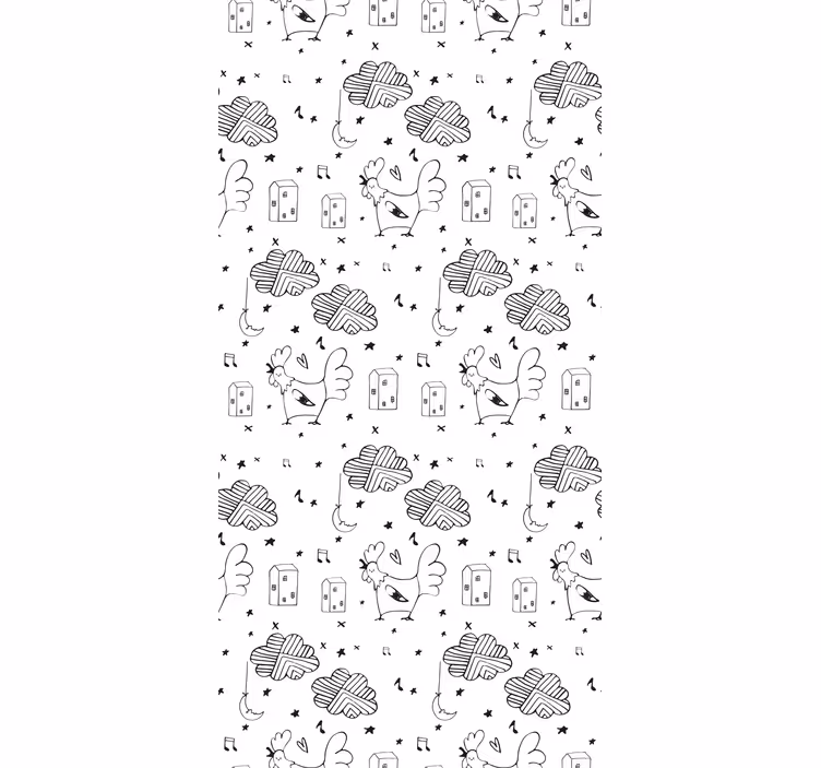 Store enrouleur autres motif de poulet - TenStickers