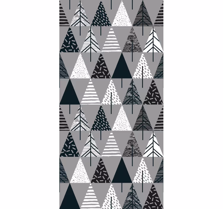 Stores enrouleur cuisine nordiques Arbres minimalistes - TenStickers