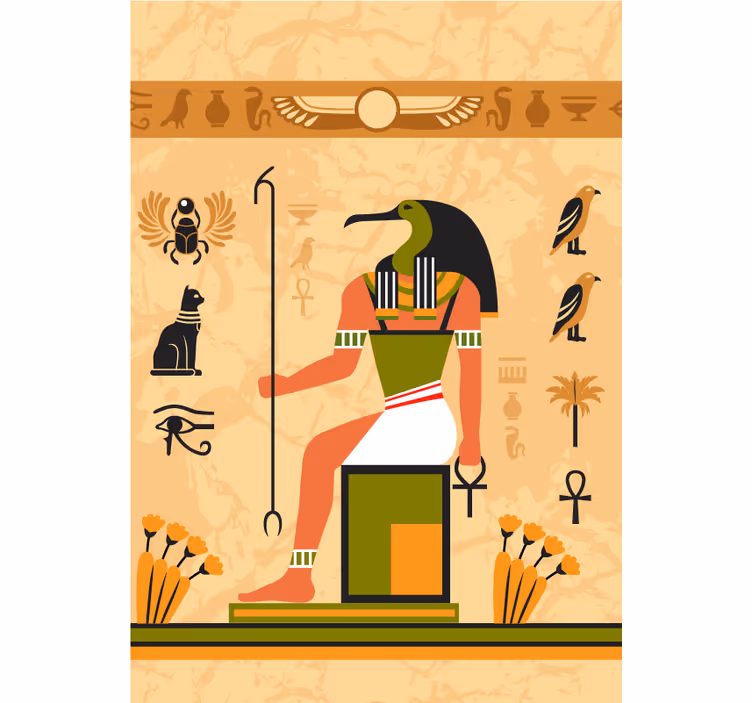 Store enrouleur original divinité égyptienne antique - TenStickers