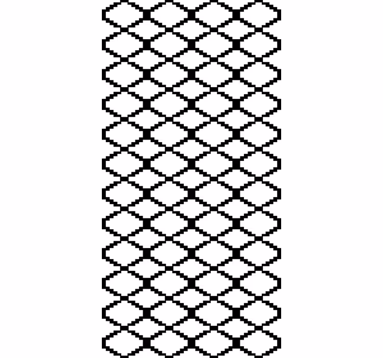 Store enrouleur moderne design géométrique noir et blanc - TenStickers