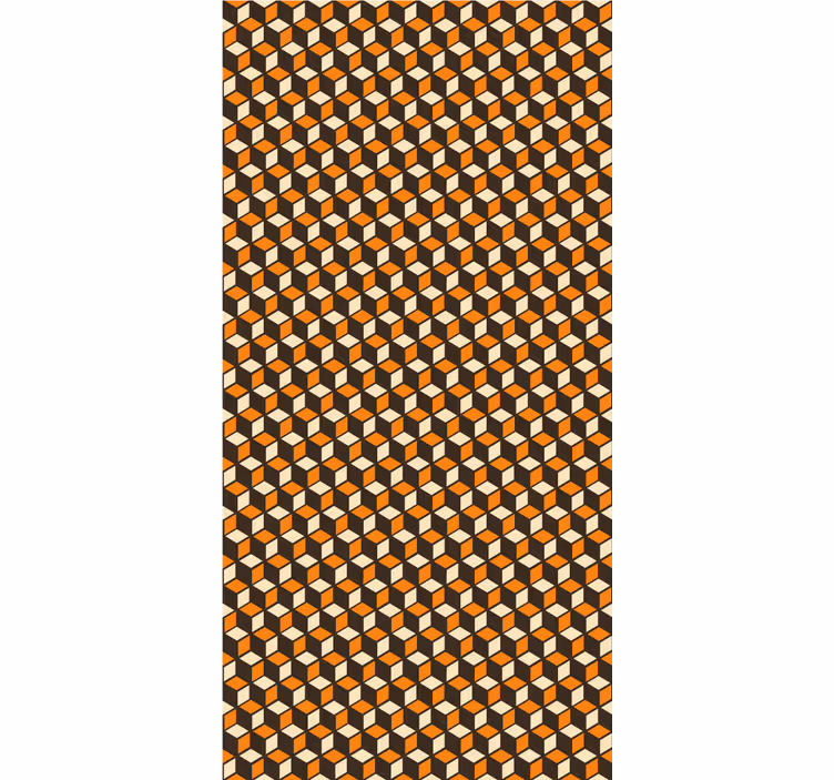 Store enrouleur moderne motif de cube géométrique - TenStickers