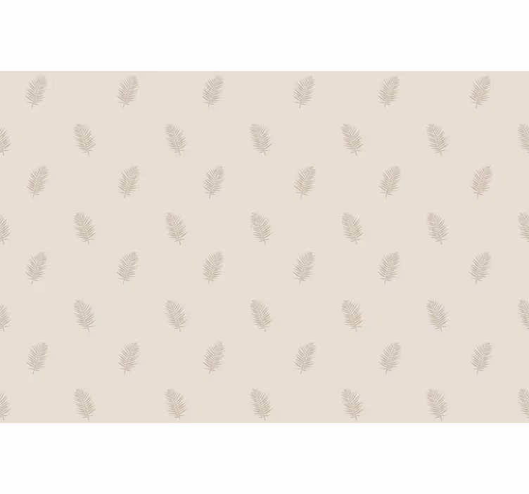 Store enrouleur fleurs et plantes motif de feuilles beiges - TenStickers