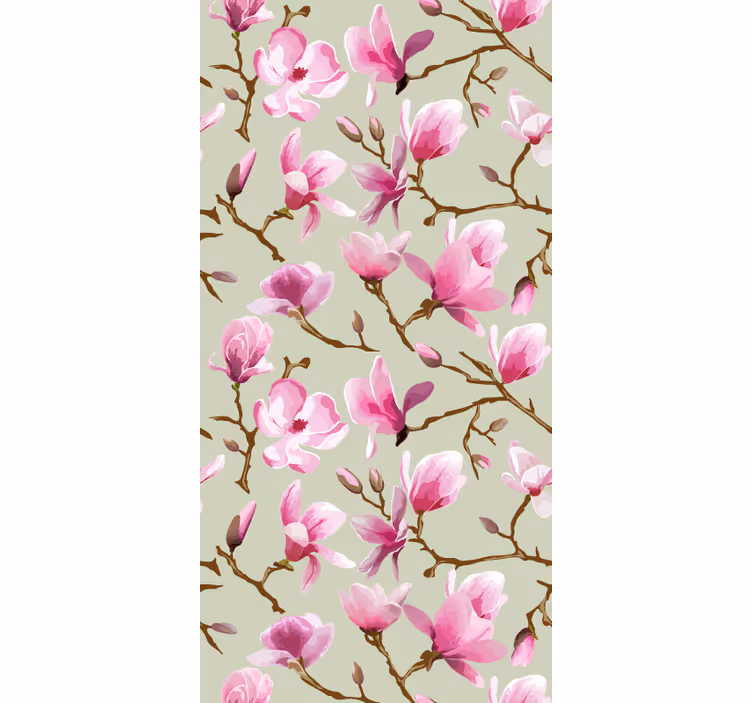 Store enrouleur cuisine floraison de mangolia rose - TenStickers