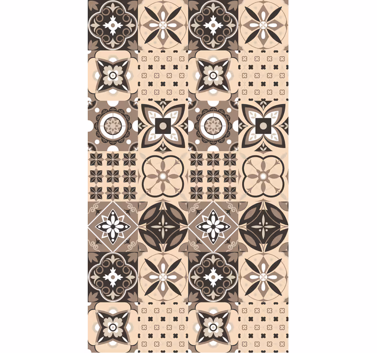 Store enrouleur textures et motifs motifs de carreaux ornés - TenStickers