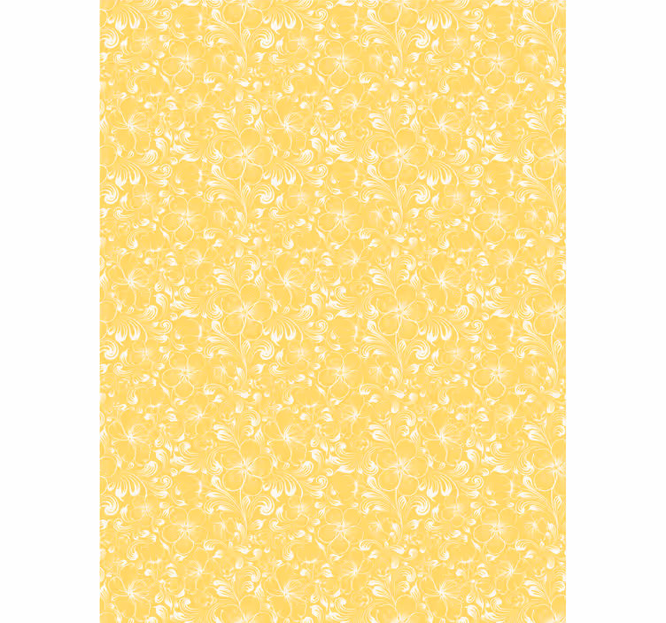 Store enrouleur fleur motif jaune délicat - TenStickers