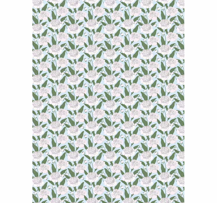 Store enrouleur fleurs et plantes motif pivoine blanche - TenStickers