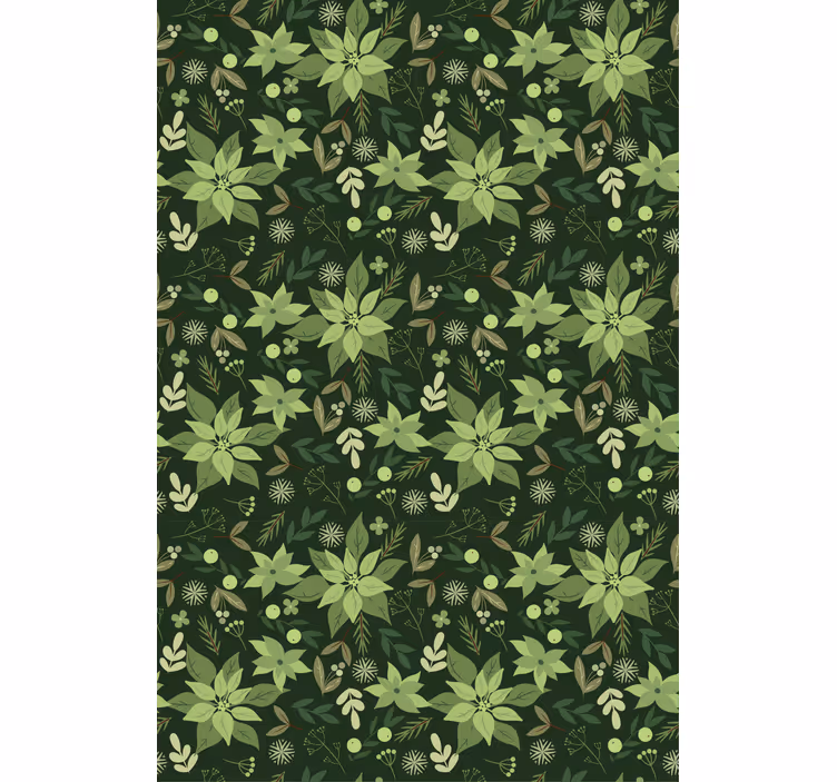 Store enrouleur fleurs et plantes flore verte luxuriante - TenStickers