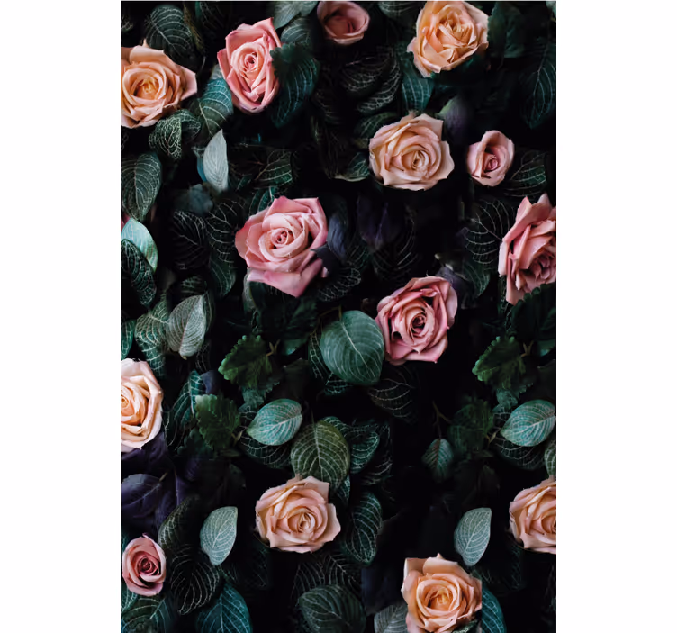 Store enrouleur fleur motif de roses réalistes - TenStickers