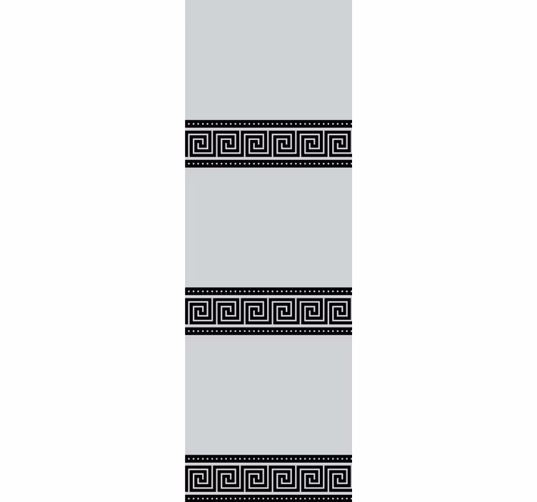 Store enrouleur élégant motifs géométriques noirs - TenStickers