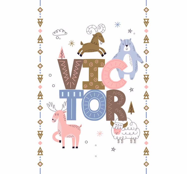 Store enrouleur scandinave design animal personnalisé - TenStickers