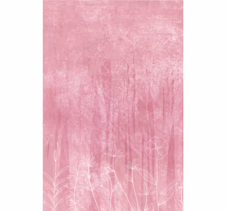Store enrouleur fleurs et plantes design silhouette florale - TenStickers