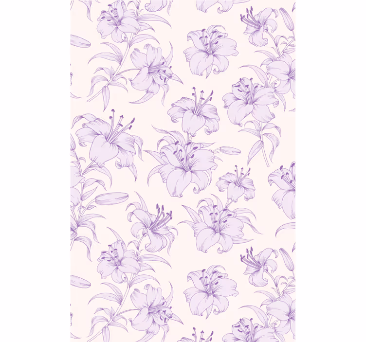 Store enrouleur fleurs et plantes motif floral de lys - TenStickers