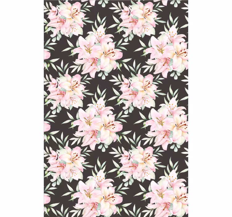 Store enrouleur fleurs et plantes motif de lys - TenStickers