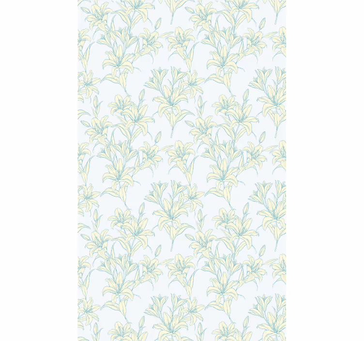 Store enrouleur fleurs et plantes motifs botaniques subtils - TenStickers