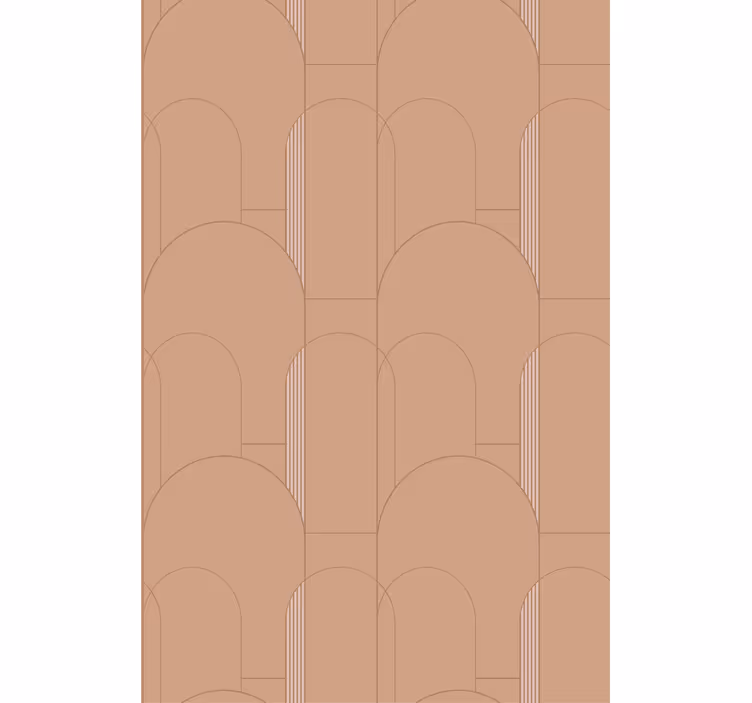 Store enrouleur moderne conception de courbes géométriques - TenStickers