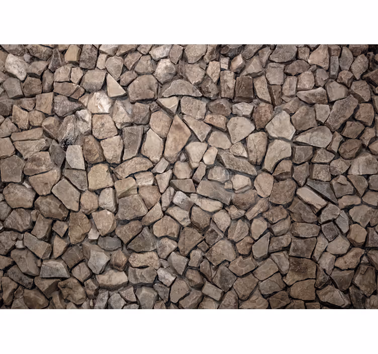 Store enrouleur pierres 3D de style rustique - TenStickers