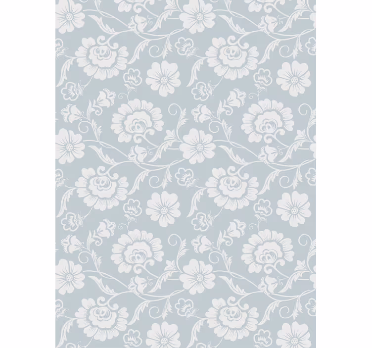 Store enrouleur fleur sophistication du motif gris - TenStickers