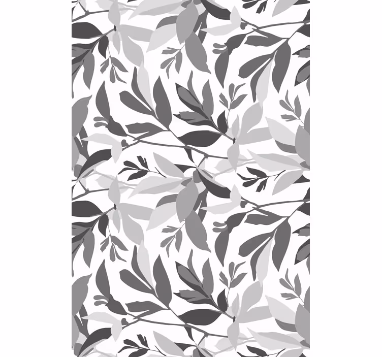 Store enrouleur fleurs et plantes motif feuilles stylé - TenStickers