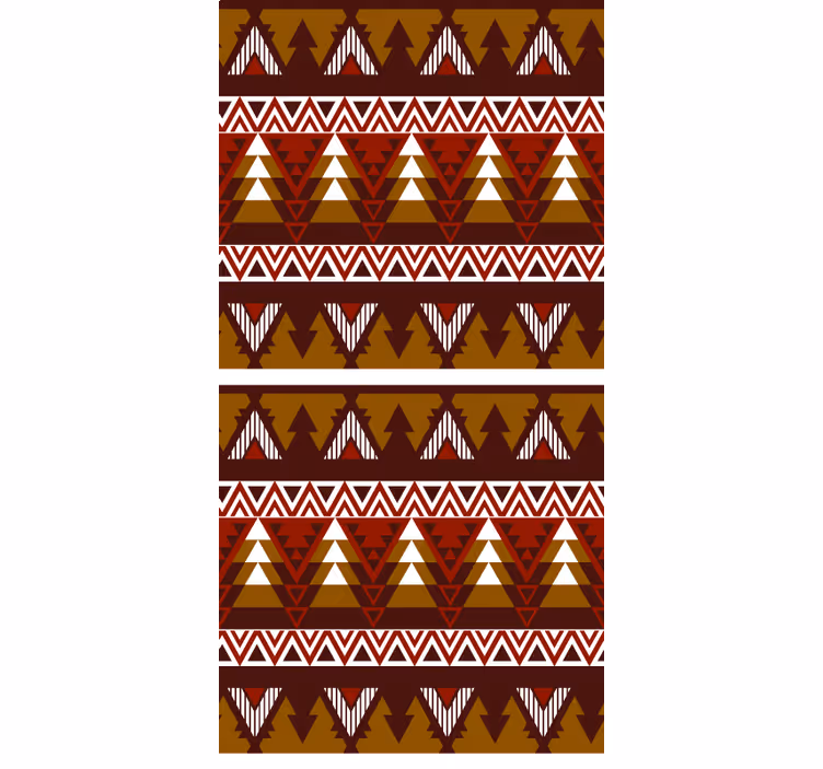 Store enrouleur scandinave motif de forêt géométrique - TenStickers