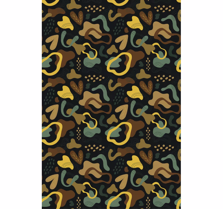 Store enrouleur textures et motifs formes de feuilles - TenStickers