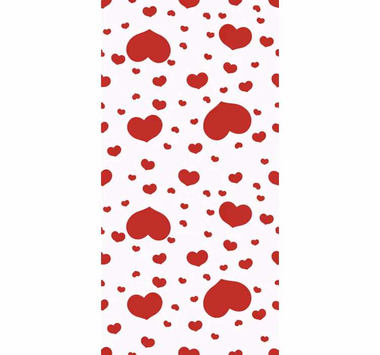Store enrouleur romantique décor à motif de coeur - TenStickers