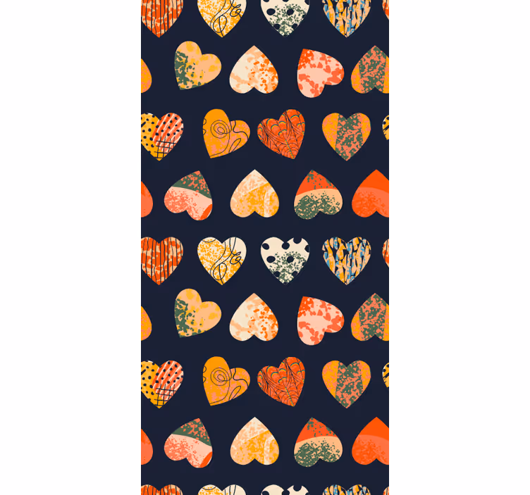Store enrouleur romantique collection de motifs de cœur - TenStickers