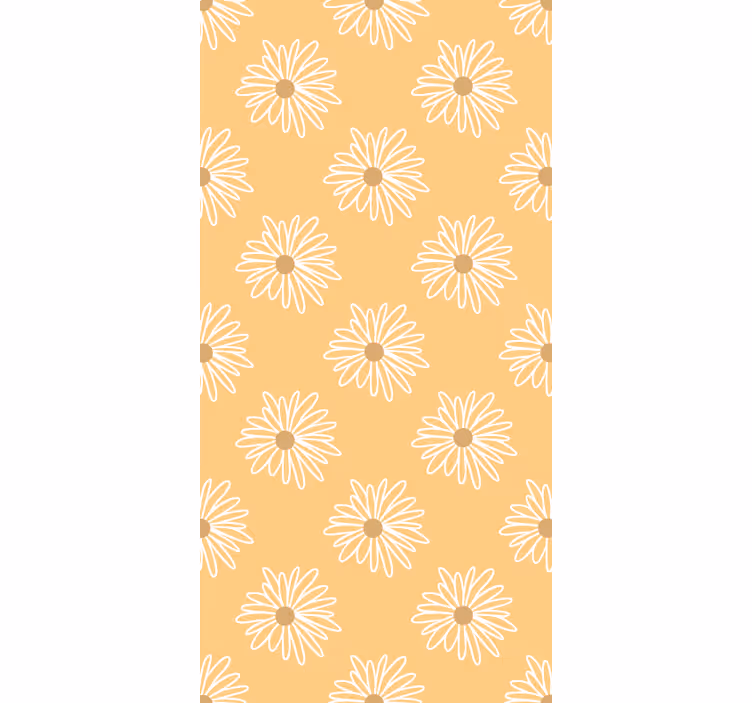 Store enrouleur fleur conception de marguerite jaune - TenStickers