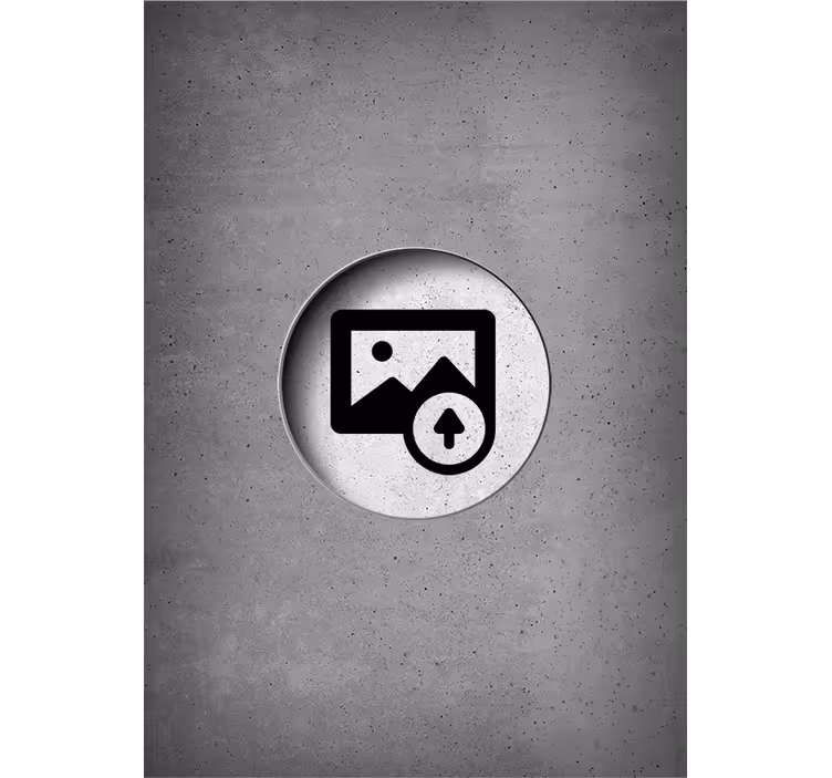 Stores photo personnalisée béton effet 3d - TenStickers