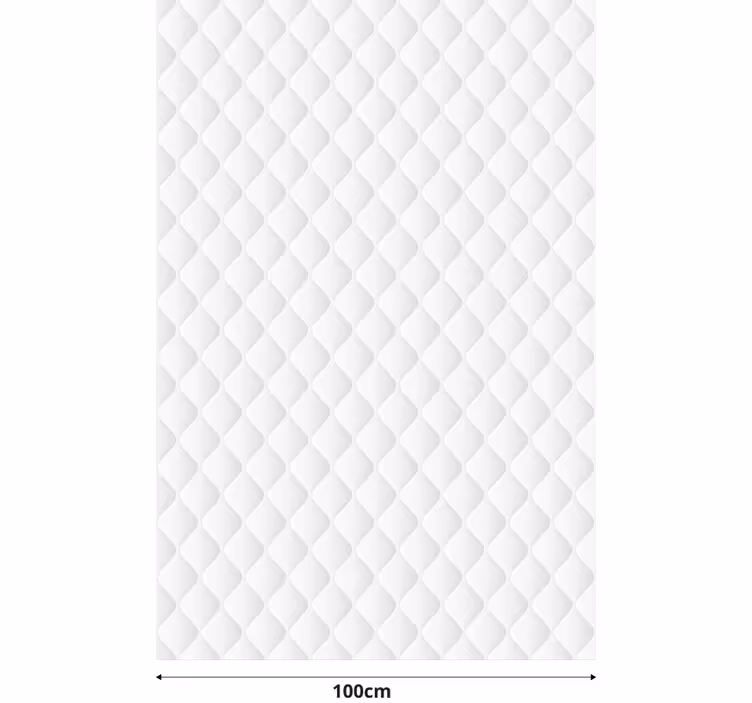 Stores motif matelassé blanc style vintage - TenStickers