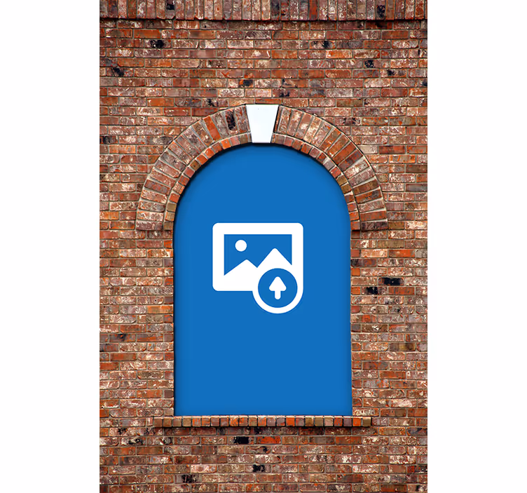 Stores Arche en briques image personnalisable - TenStickers