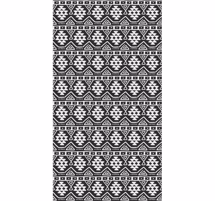 Stores enrouleurs motif bohémien noir et blanc - TenStickers