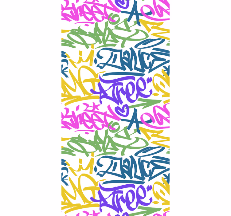 Stores chambre ado graffitis colorés - TenStickers