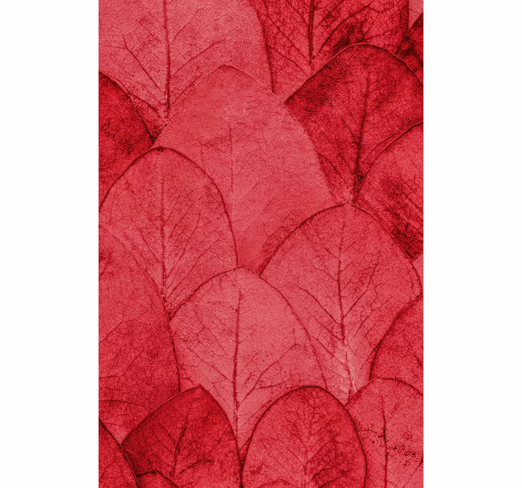 Store enrouleur motif feuilles magenta - TenStickers