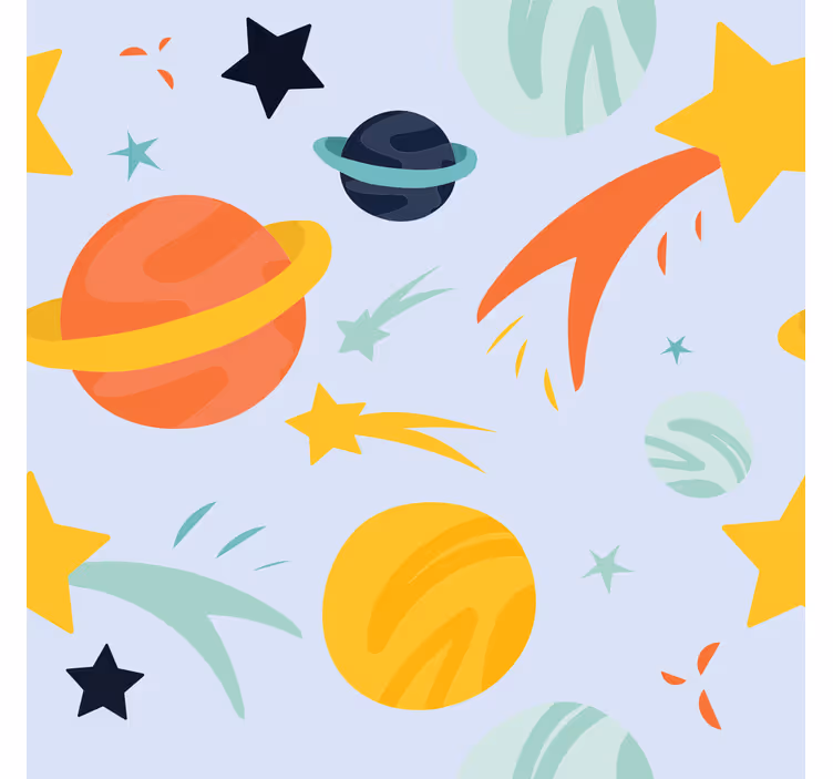Store amusants modèle de planètes - TenStickers
