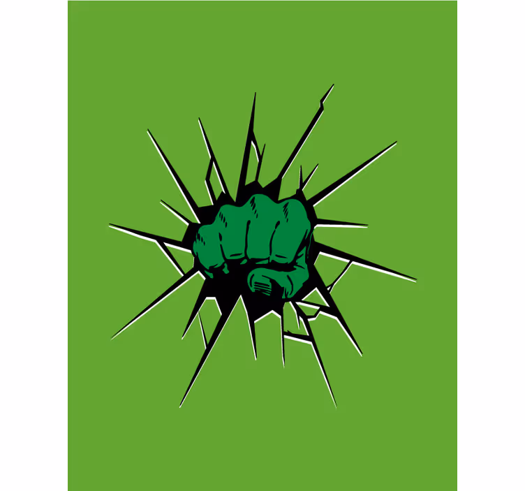 Store de super-héros poing vert - TenStickers