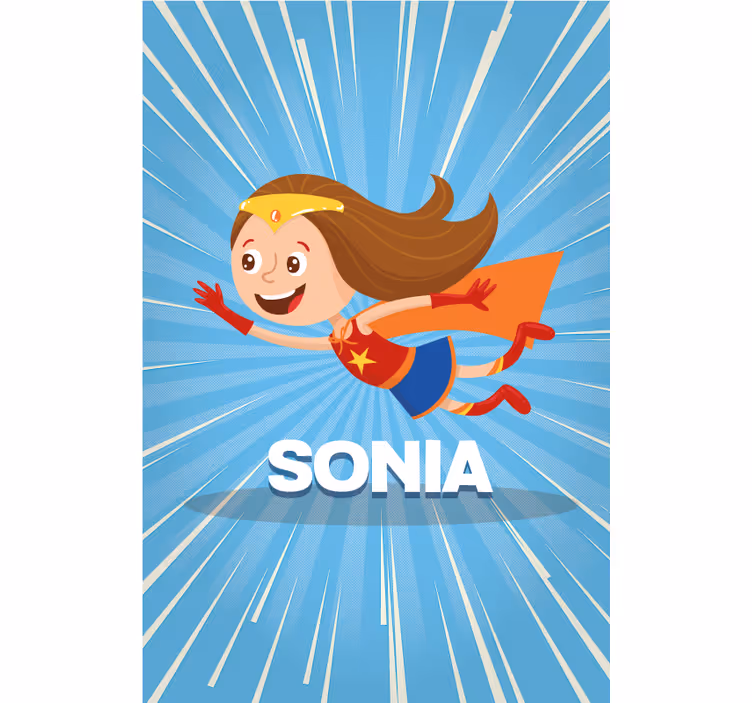 Store enrouleur enfant super-héroïne personnalisé - TenStickers