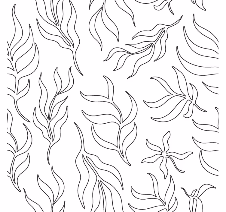 Store enrouleur moderne motif floral - TenStickers