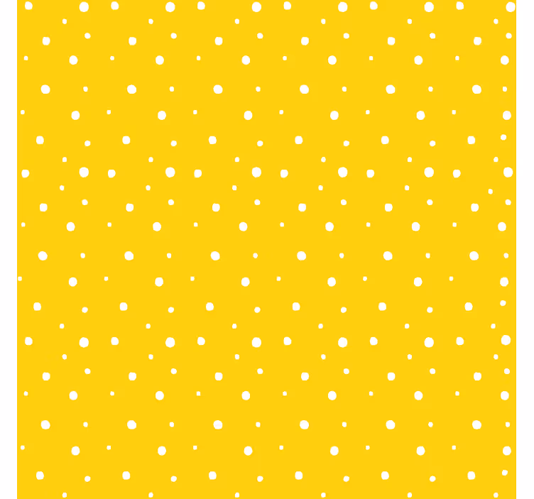 Store enrouleur cuisine jaune motif de cercles - TenStickers