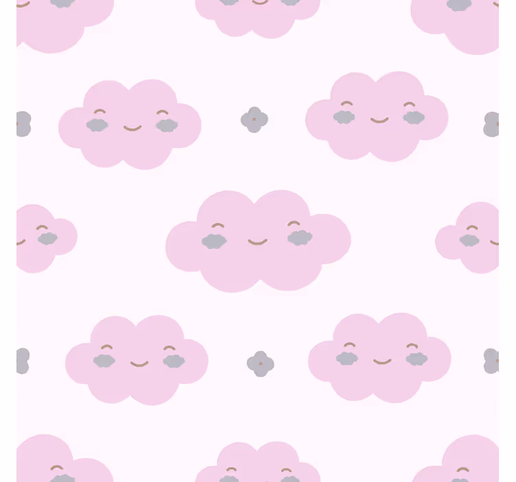Store enrouleur nuage motif enfants rose - TenStickers