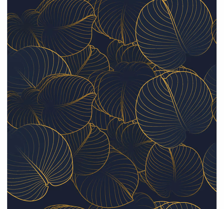 Store enrouleur élégant motif de grandes feuilles - TenStickers
