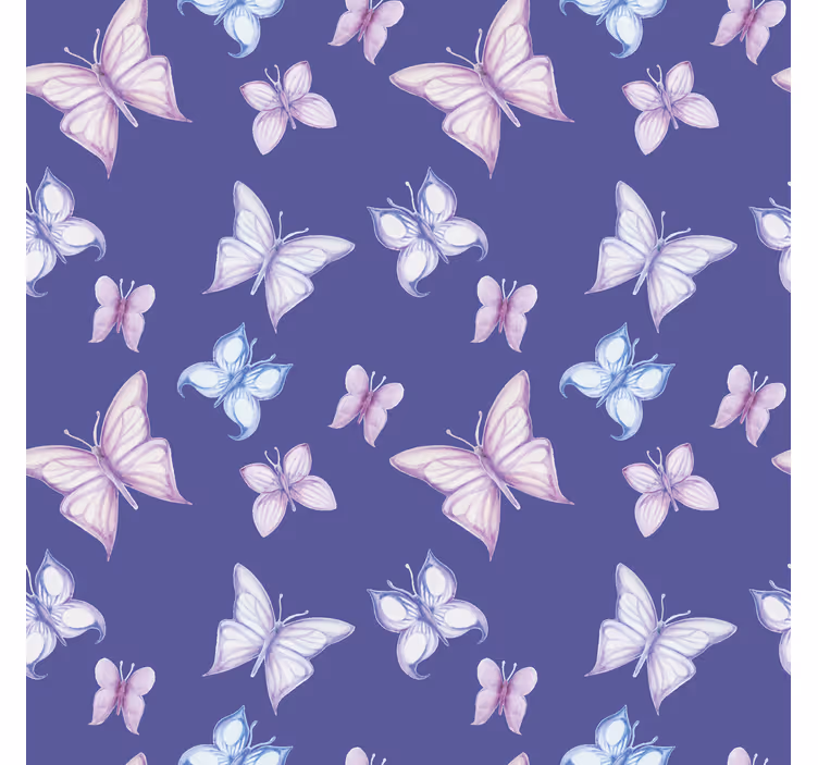 Store enrouleur papillon fond violet - TenStickers