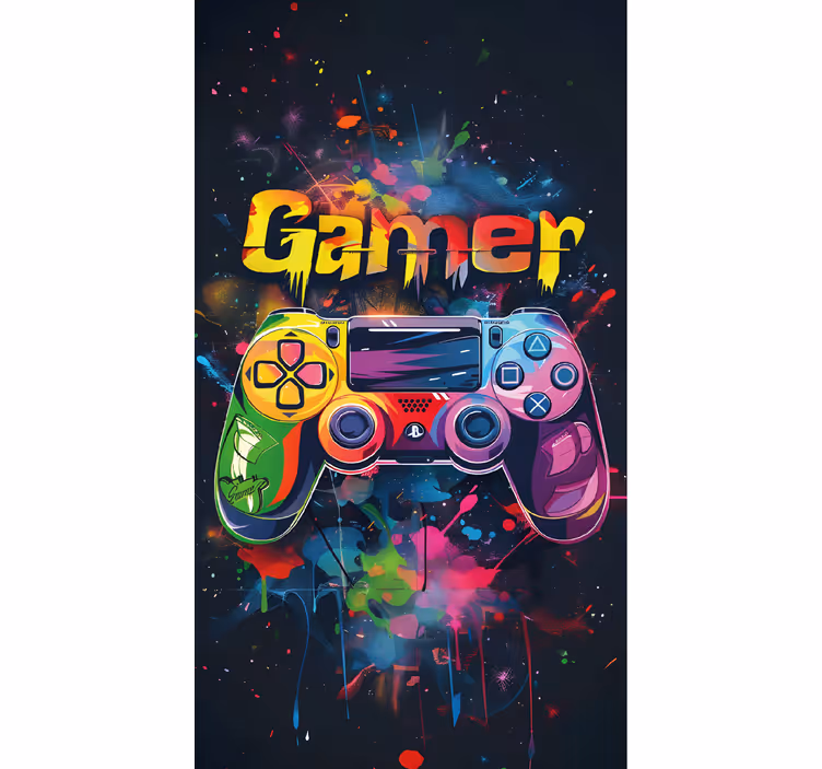 Store enrouleur geek contrôle multicolore - TenStickers